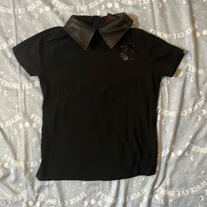 Hot Topic Chilling Adventures of Sabrina Cut-out Collared Shirt